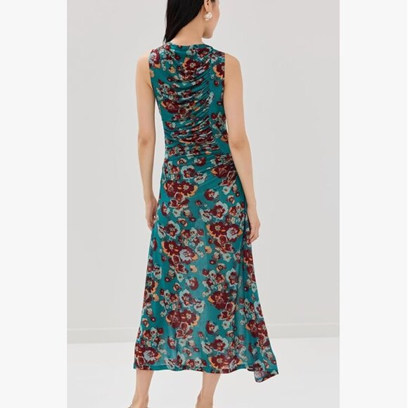 Ulla Johnson Women's Livia Dress, Jade Floral (L) - Picture 3 of 9